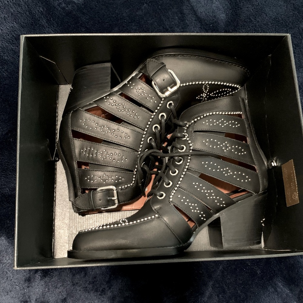 Coach studded paisley bootie